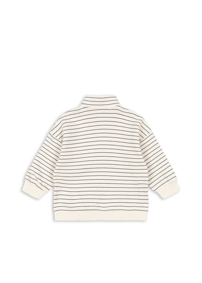 Konges Sløjd LOU HALF ZIP SWEATSHIRT - flintstone stripe Konges Sløjd New Collection