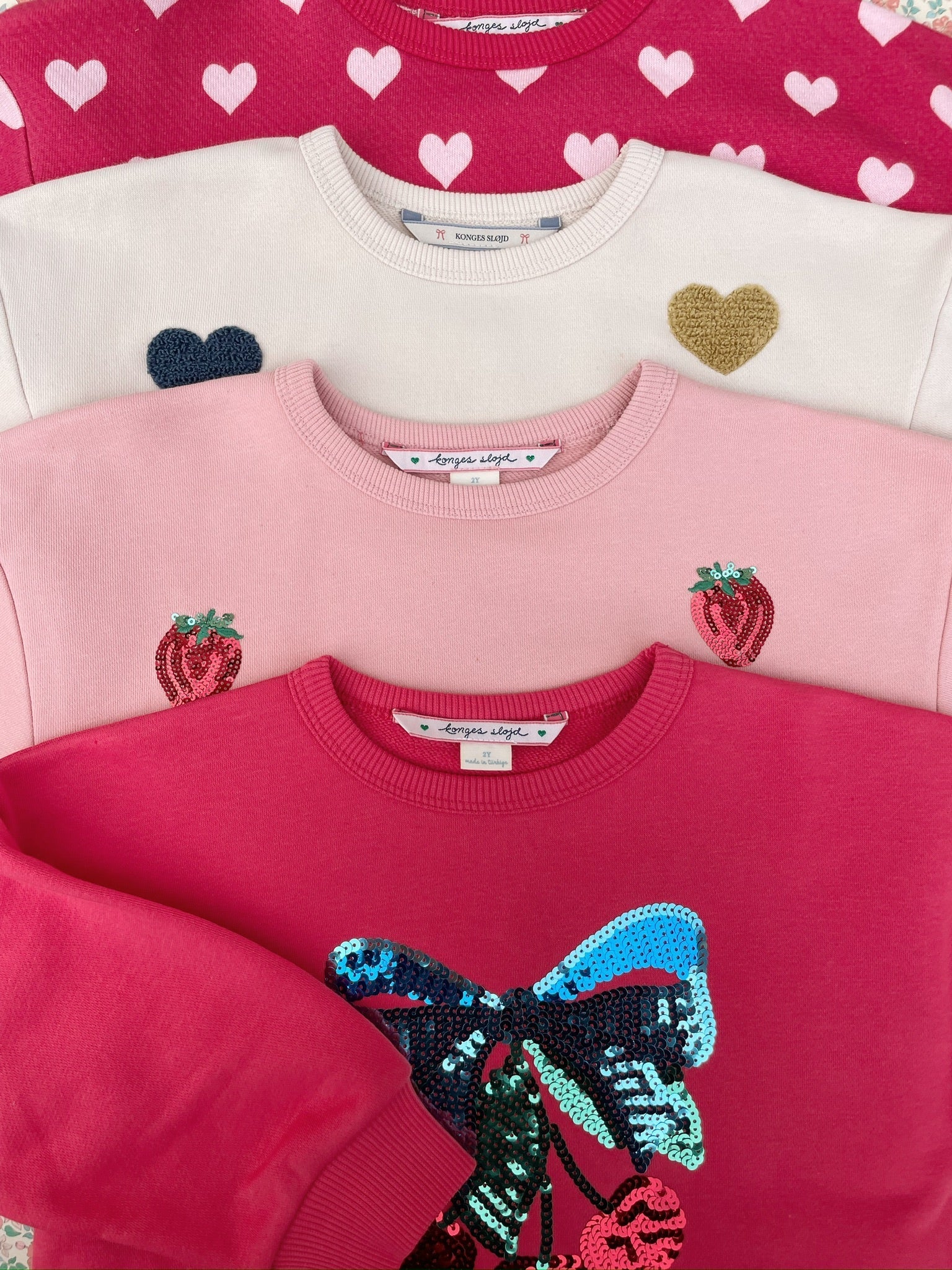 Konges Sløjd LOU SWEAT SHIRT - multi heart Konges Sløjd New Collection