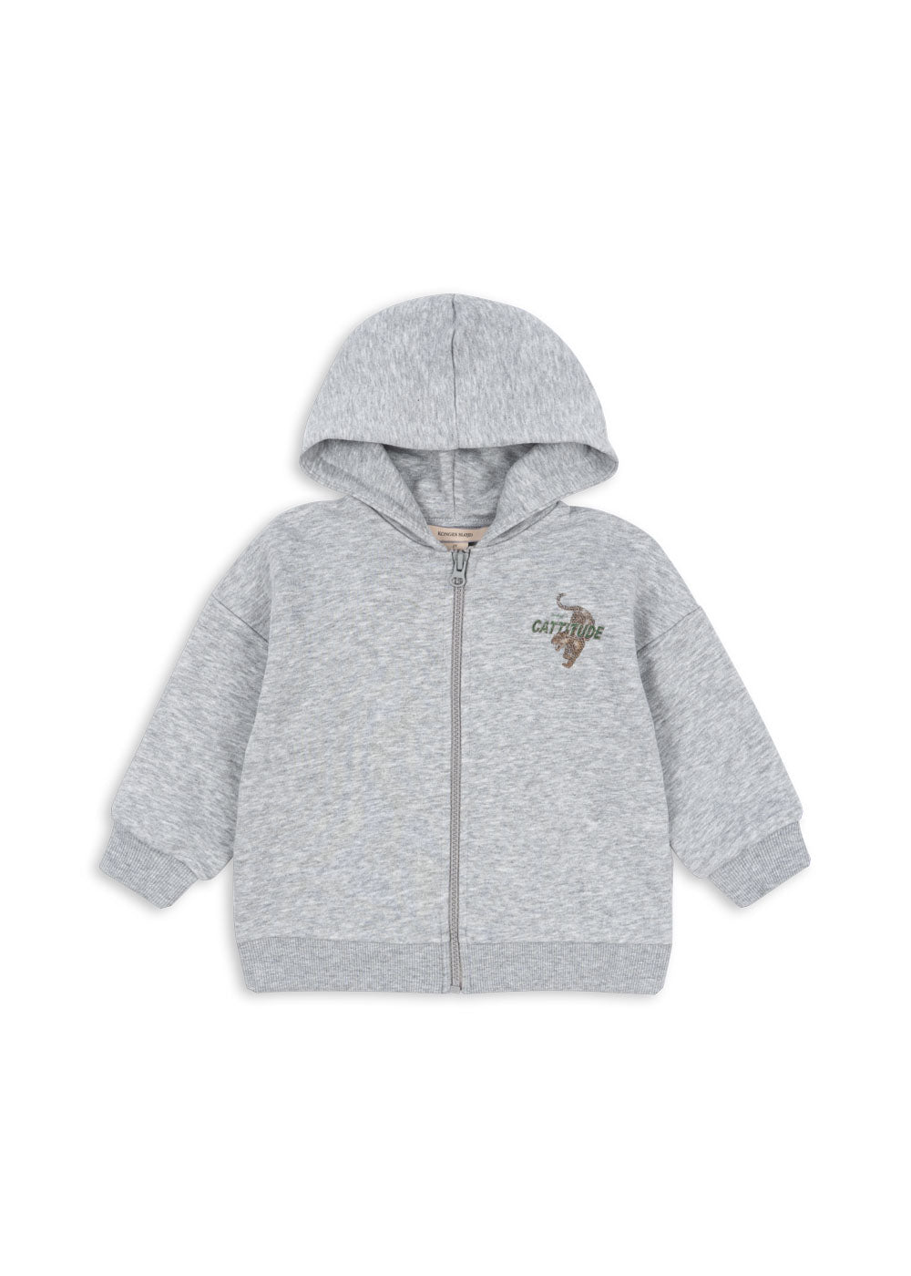 Konges Sløjd LOU SWEAT ZIP HOOD - grey melange Konges Sløjd