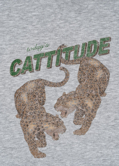 Konges Sløjd LOU SWEAT ZIP HOOD - grey melange Konges Sløjd