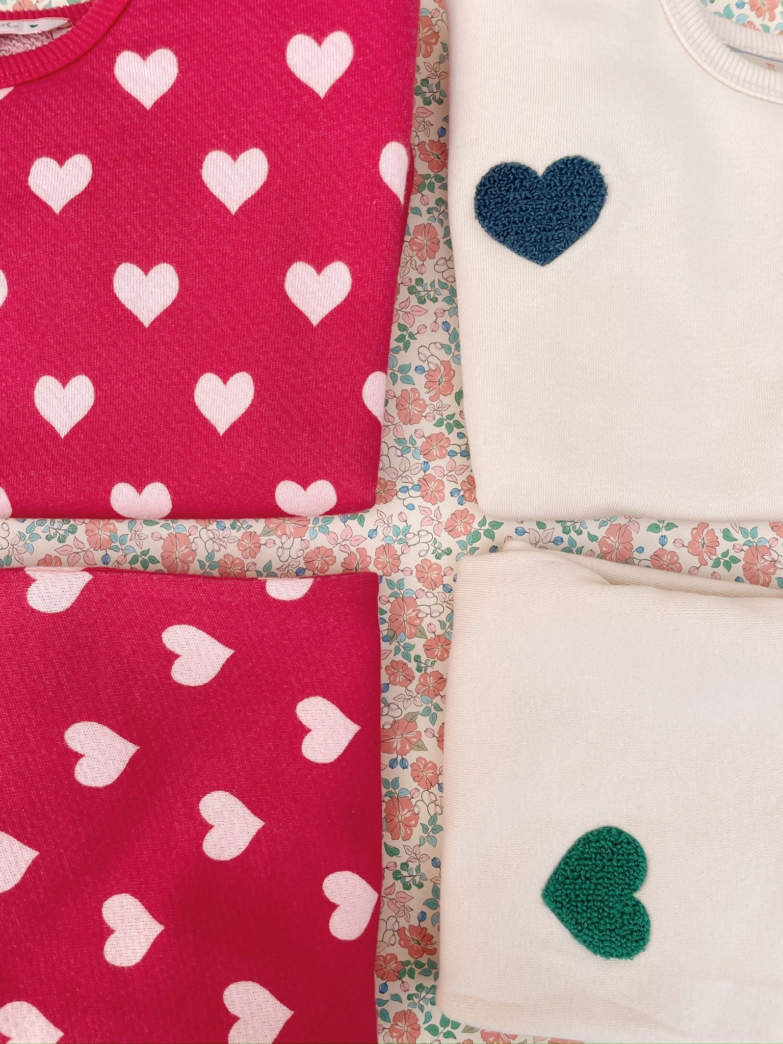 Konges Sløjd Lou Sweatpants – Multi Heart | Kids Organic Cotton Pants Konges Sløjd New Collection