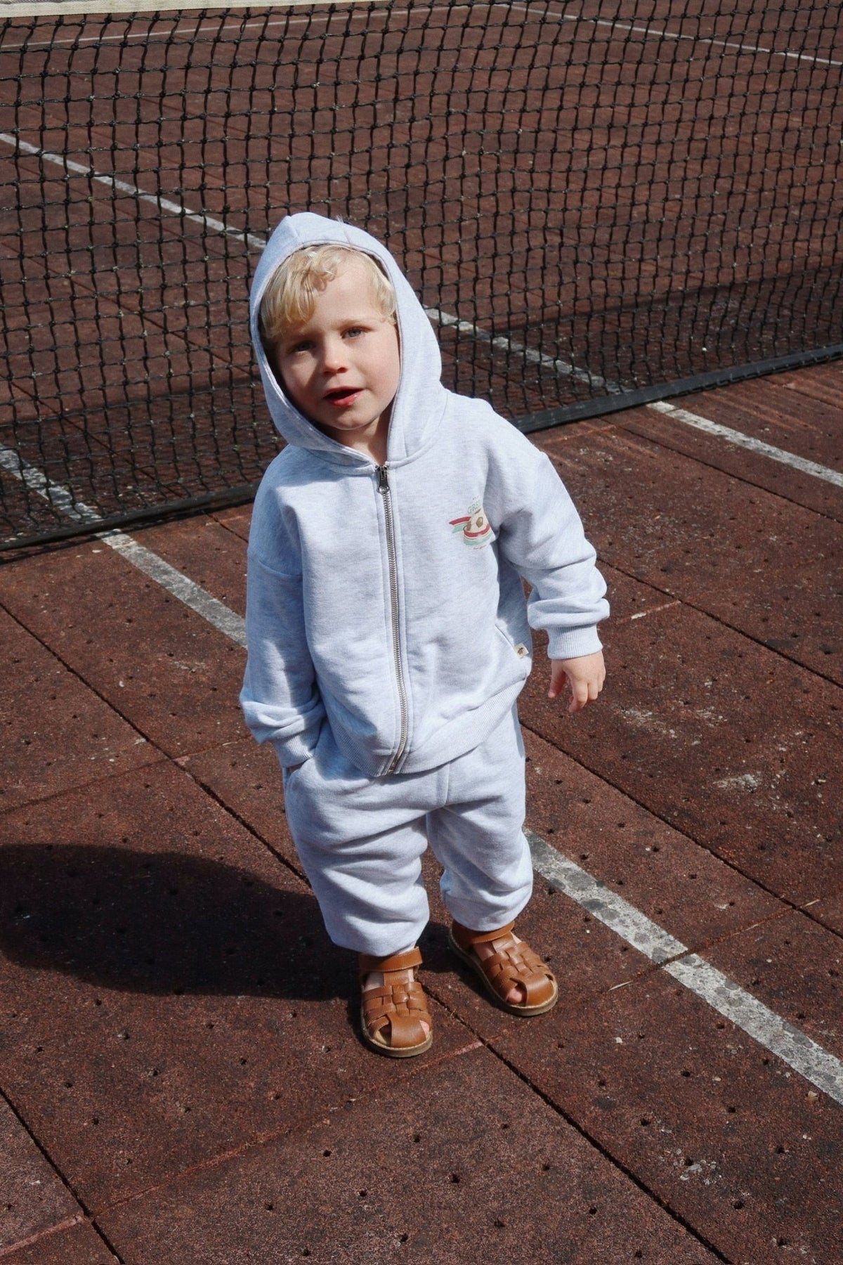 Konges Sløjd LOUPY LOU SWEAT PANTS GOTS - off white melange Konges Sløjd
