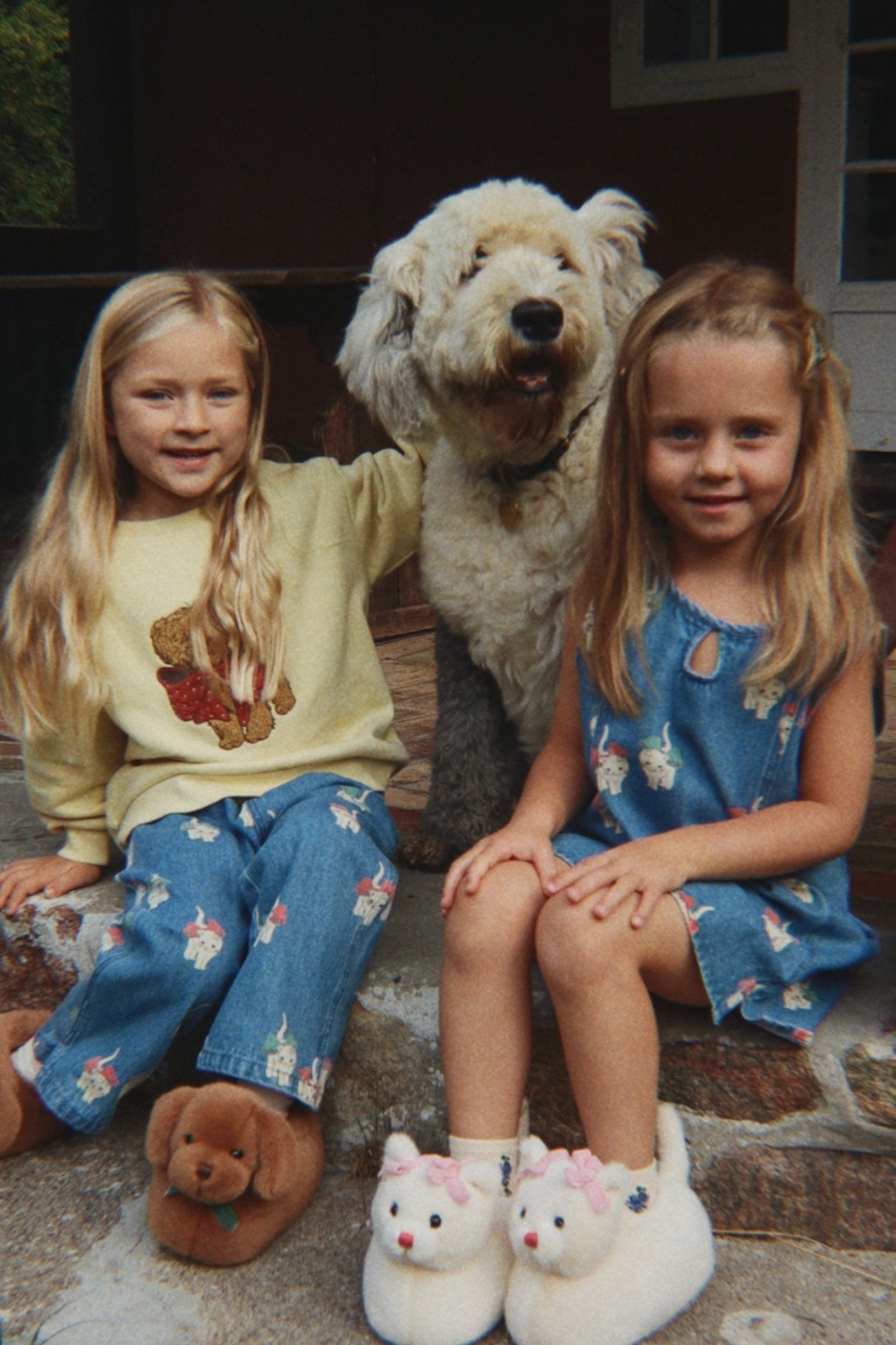 Konges Sløjd MAGOT DRESS - bow kitty denim Konges Sløjd Limited Collection