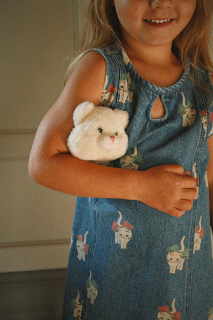 Konges Sløjd MAGOT DRESS - bow kitty denim Konges Sløjd Limited Collection
