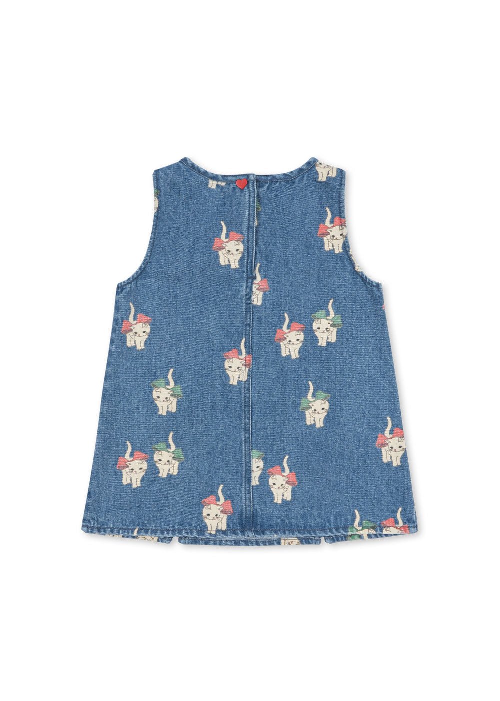 Konges Sløjd MAGOT DRESS - bow kitty denim Konges Sløjd Limited Collection