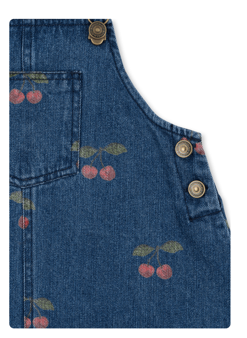 Konges Sløjd MAGOT OVERALLS DRESS GOTS - Ma Grande Cerise Denim Konges Sløjd