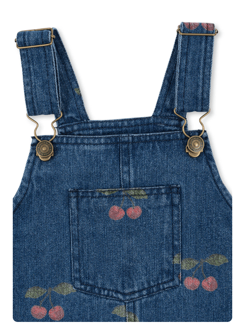 Konges Sløjd MAGOT OVERALLS DRESS GOTS - Ma Grande Cerise Denim Konges Sløjd