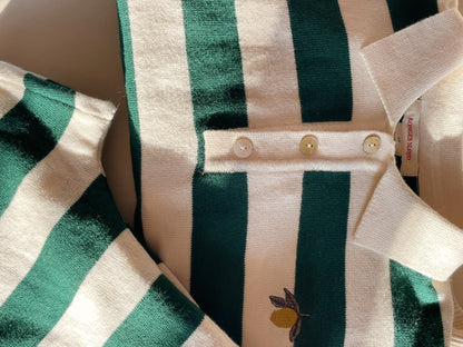 Konges Sløjd MANIS POLO - pine grove stripe Konges Sløjd New Collection