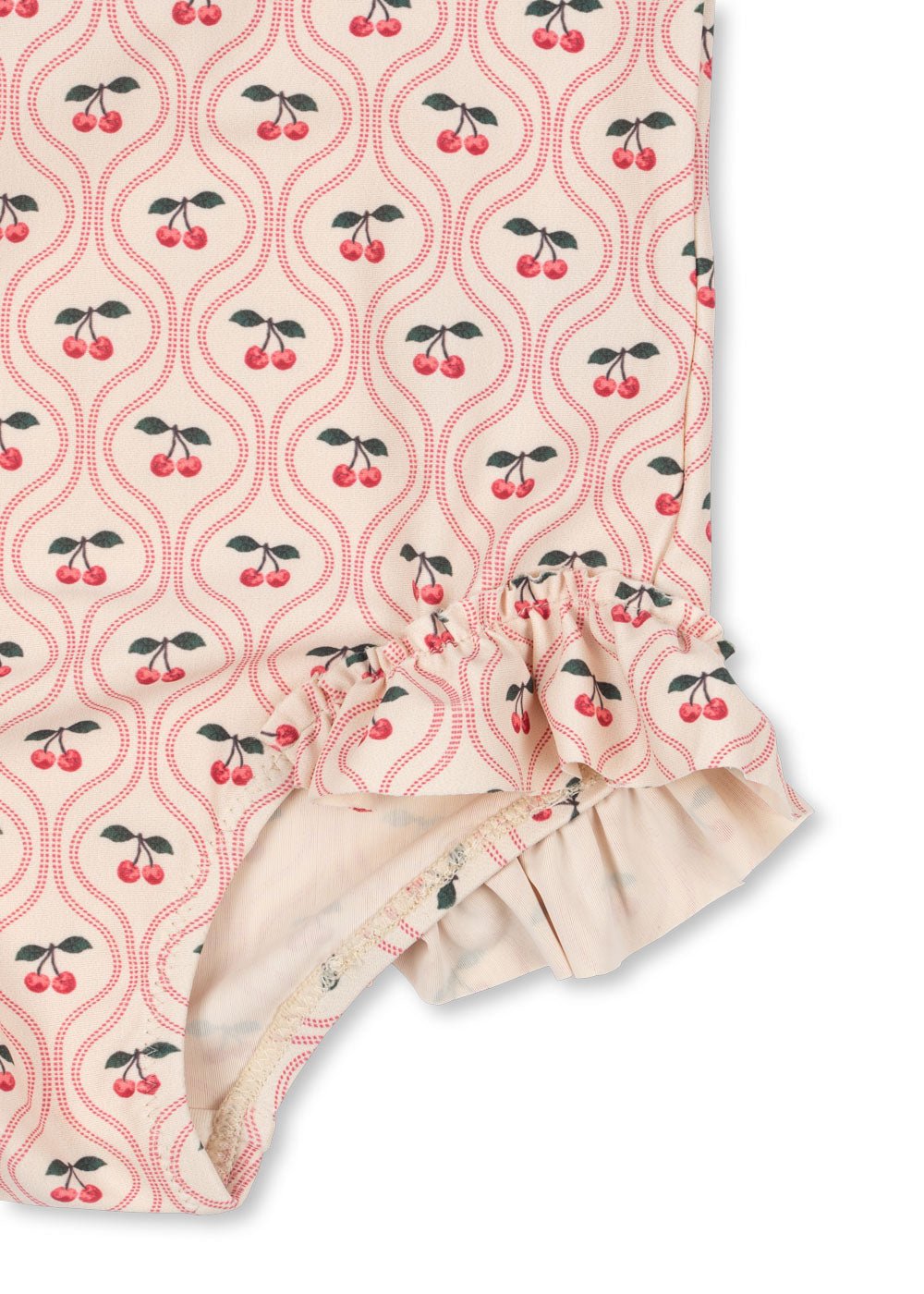 Konges Sløjd MERLE LS SWIMSUIT GRS - cherry pink motif Konges Sløjd