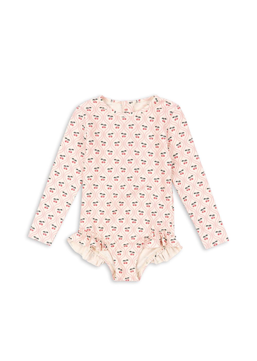 Konges Sløjd MERLE LS SWIMSUIT GRS - cherry pink motif Konges Sløjd