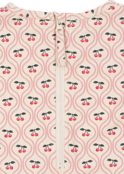 Konges Sløjd MERLE LS SWIMSUIT GRS - cherry pink motif Konges Sløjd