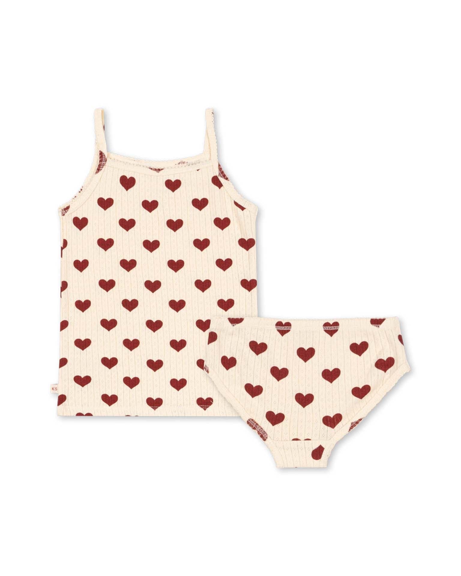konges sløjd MINNIE Underwear set in amour rouge konges sløjd