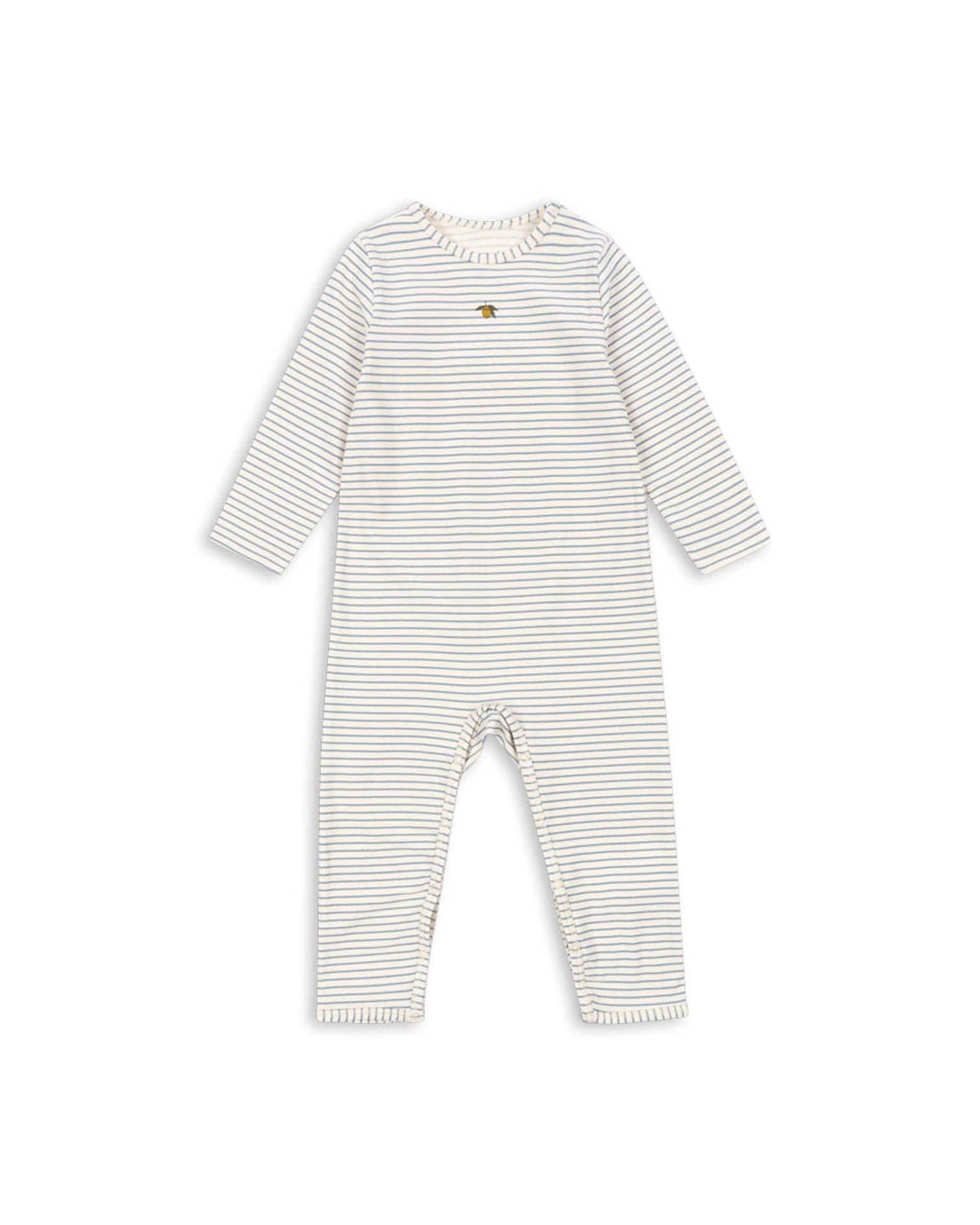 konges sløjd organic basic onesie in stripe bluie konges sløjd