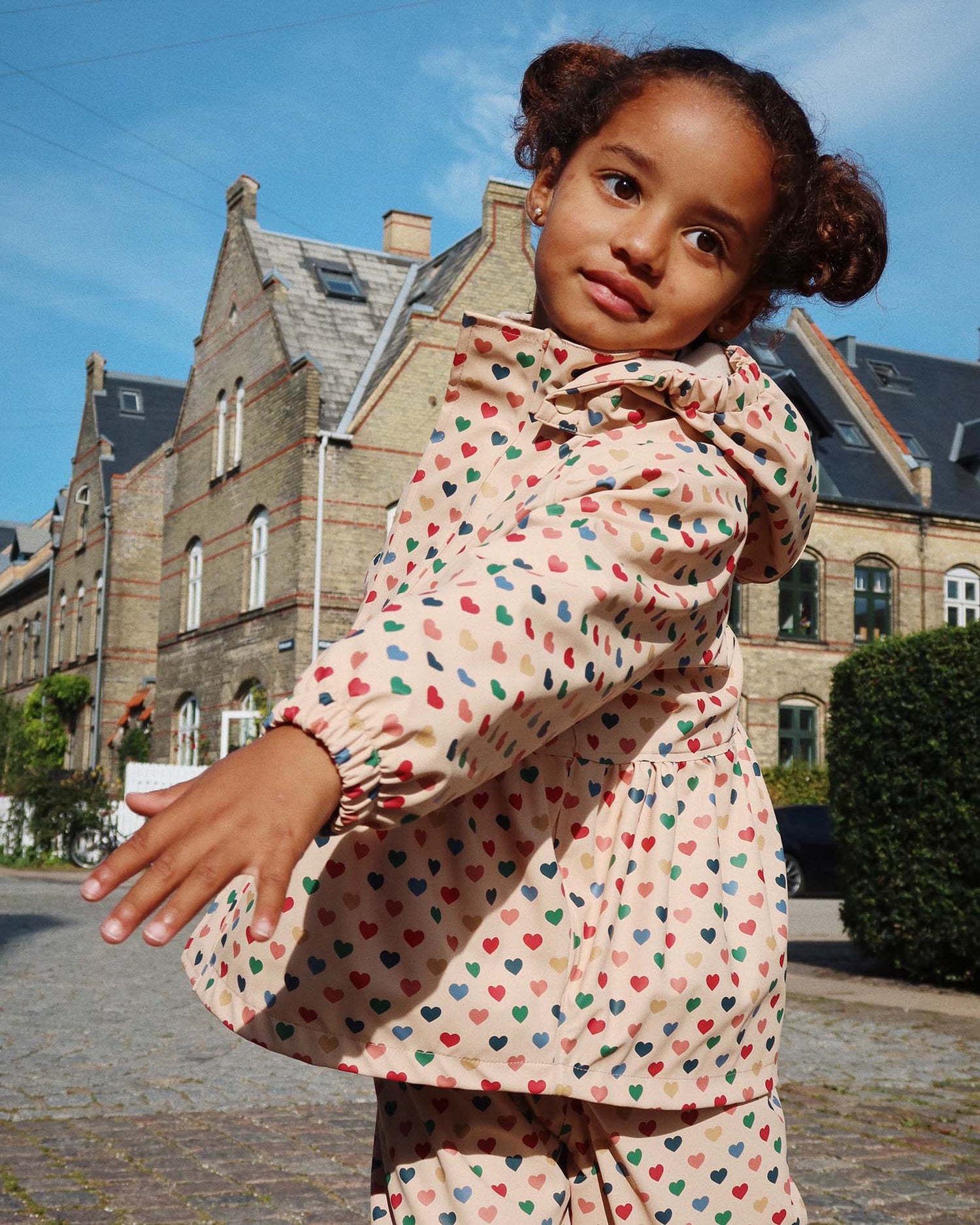 Konges Sløjd palme rainy set in coeur colorè frappe Konges Sløjd