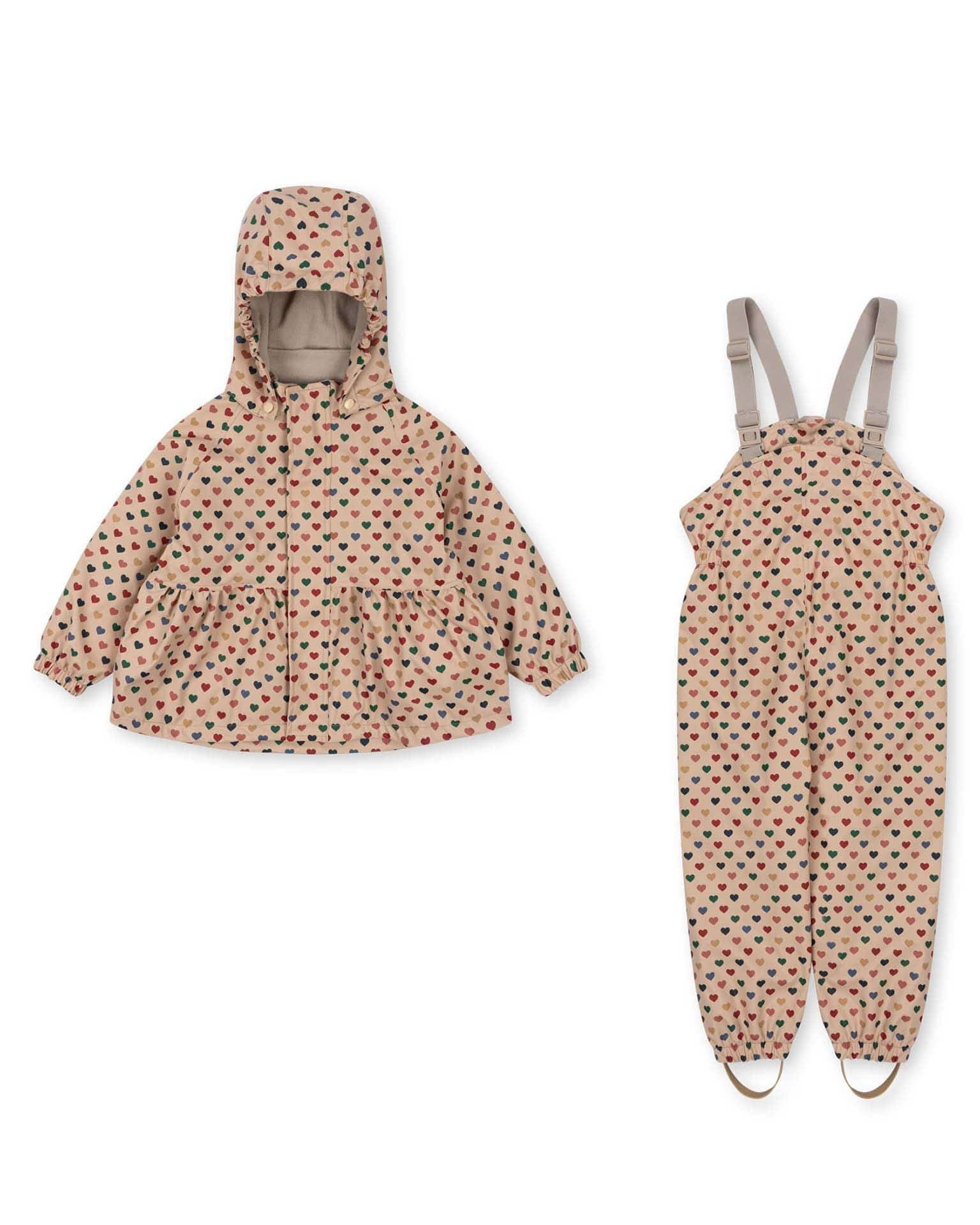 Konges Sløjd palme rainy set in coeur colorè frappe Konges Sløjd