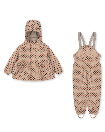 Konges Sløjd palme rainy set in coeur colorè frappe Konges Sløjd