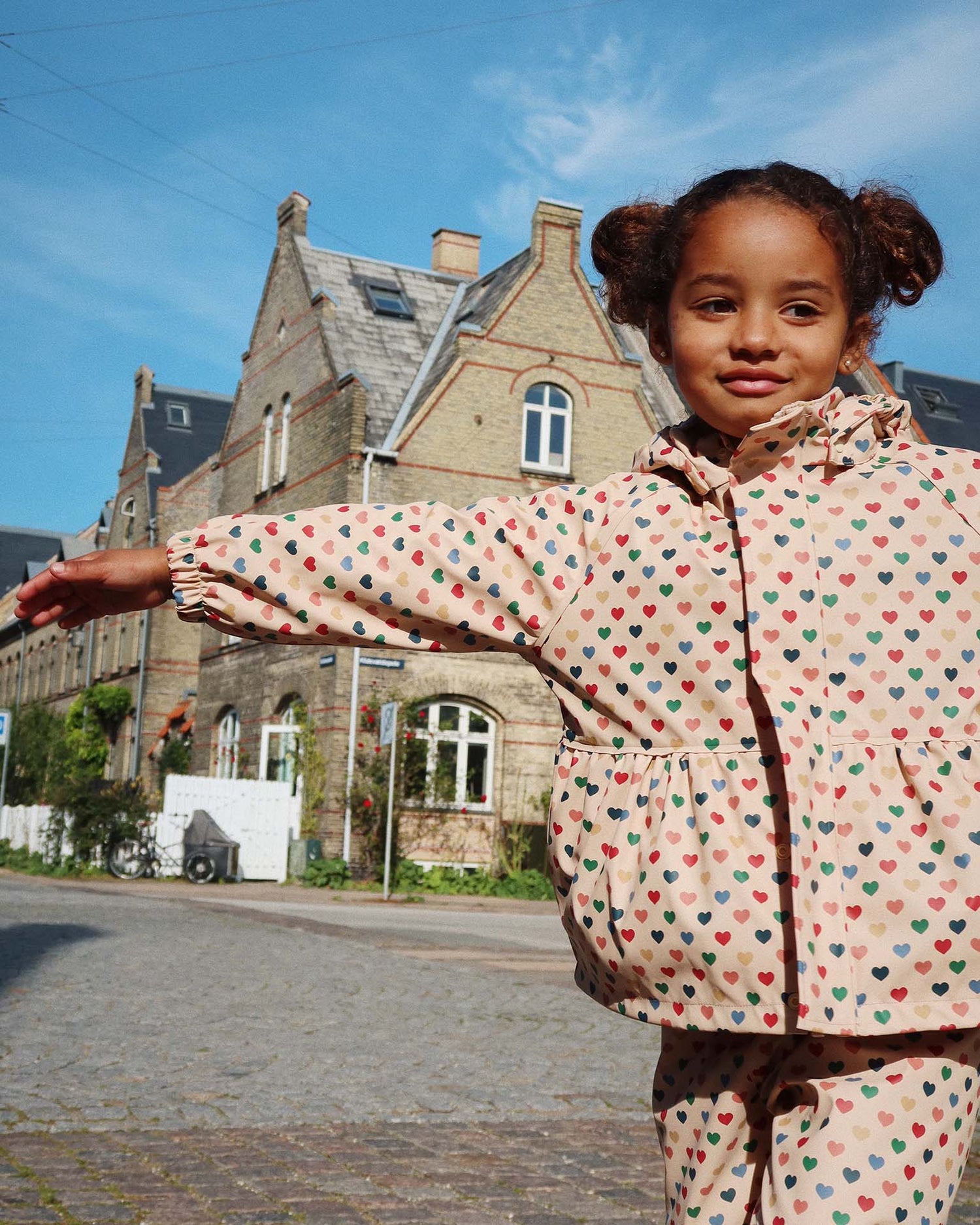 Konges Sløjd palme rainy set in coeur colorè frappe Konges Sløjd