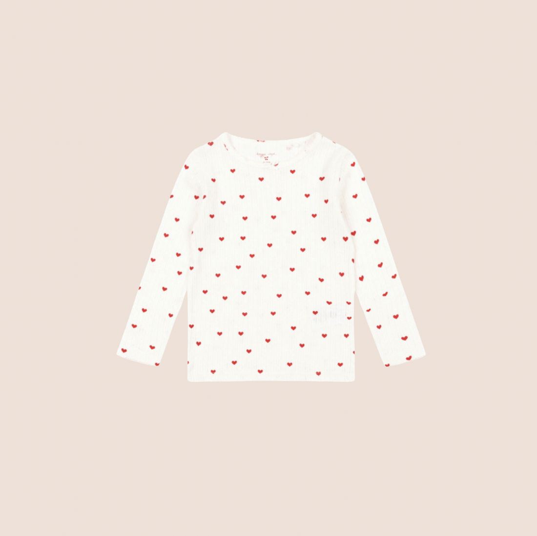 Konges Sløjd Pointelle Minnie Top – Mini Hearts Konges Sløjd