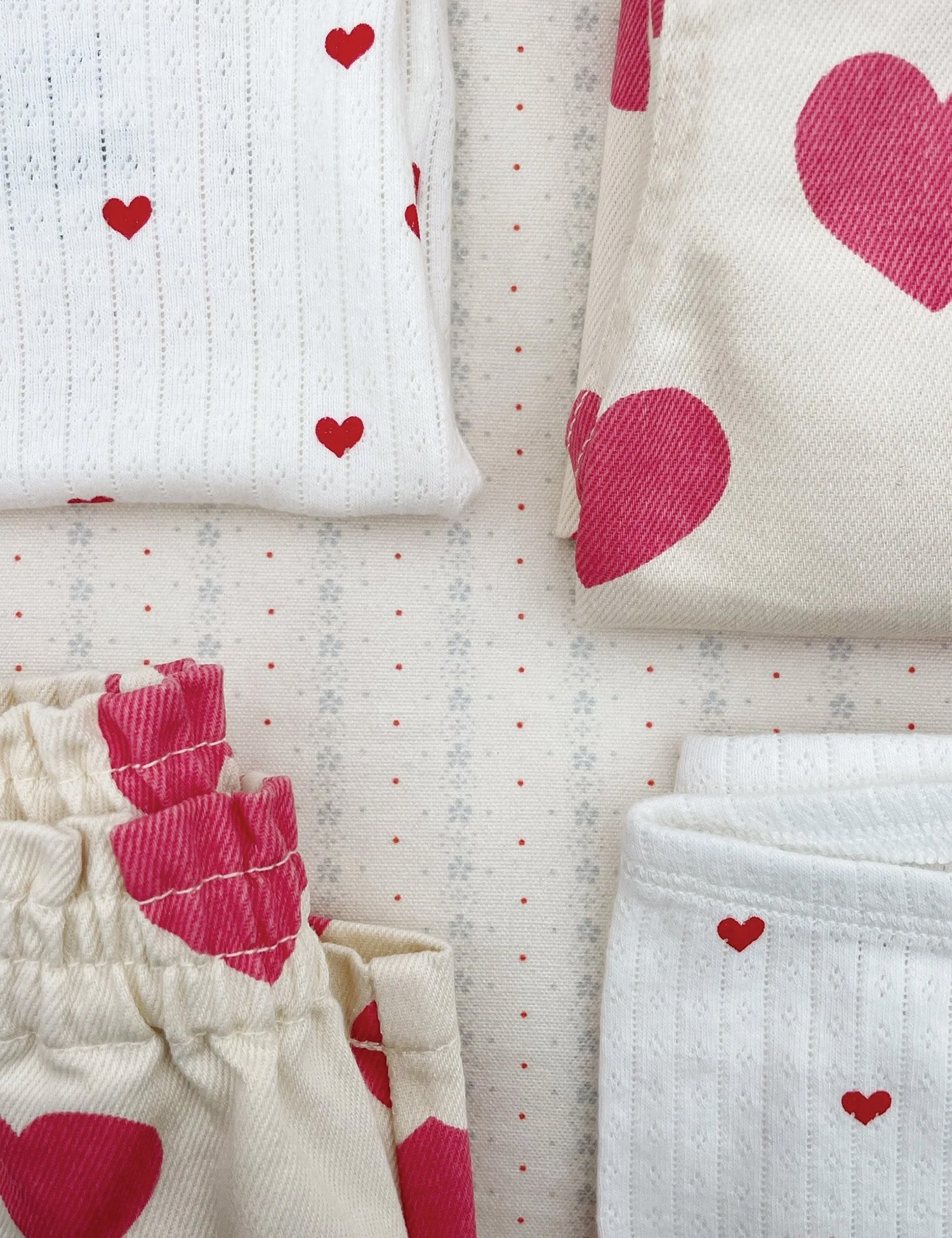 Konges Sløjd Pointelle Minnie Top – Mini Hearts Konges Sløjd