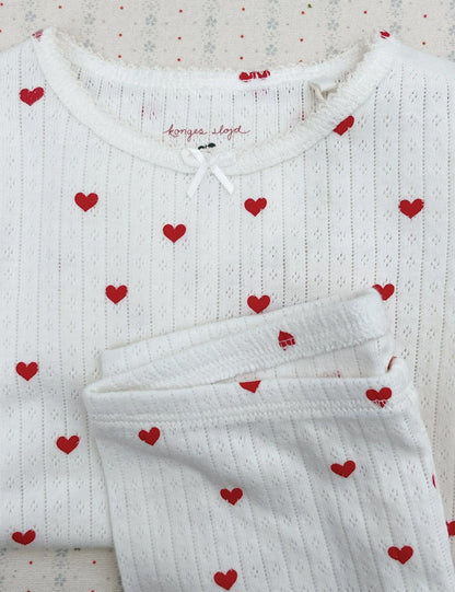Konges Sløjd Pointelle Minnie Top – Mini Hearts Konges Sløjd