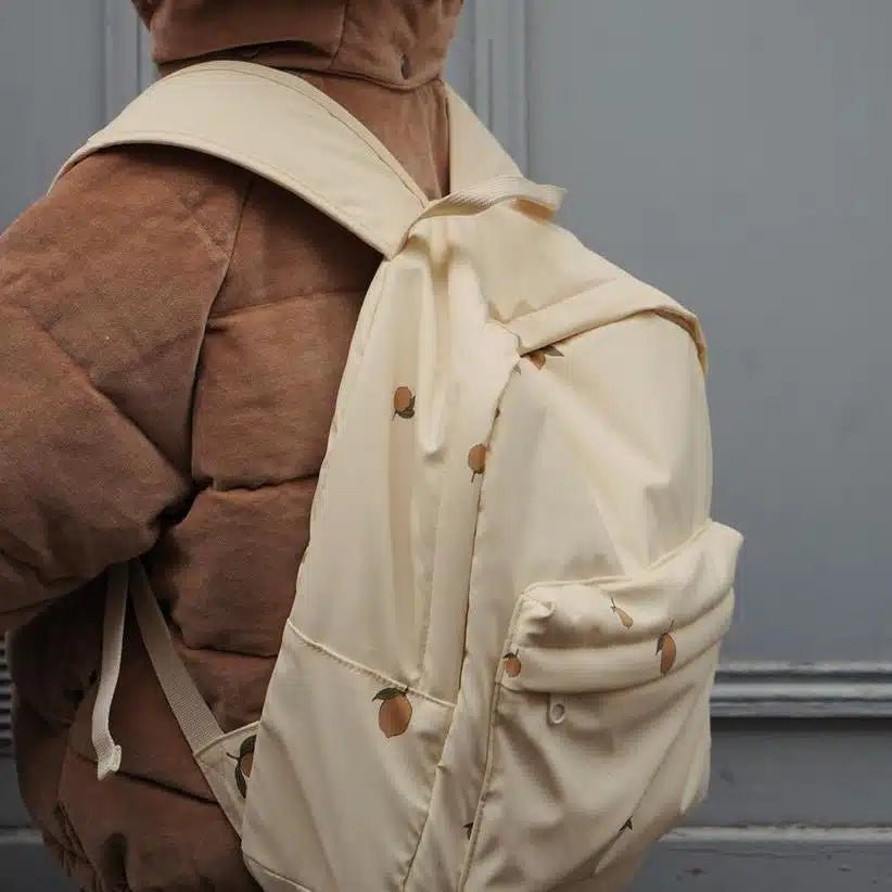 Konges Slojd Rainy Backpack Lemon | Water - Repellent Kids Backpack Konges Sløjd