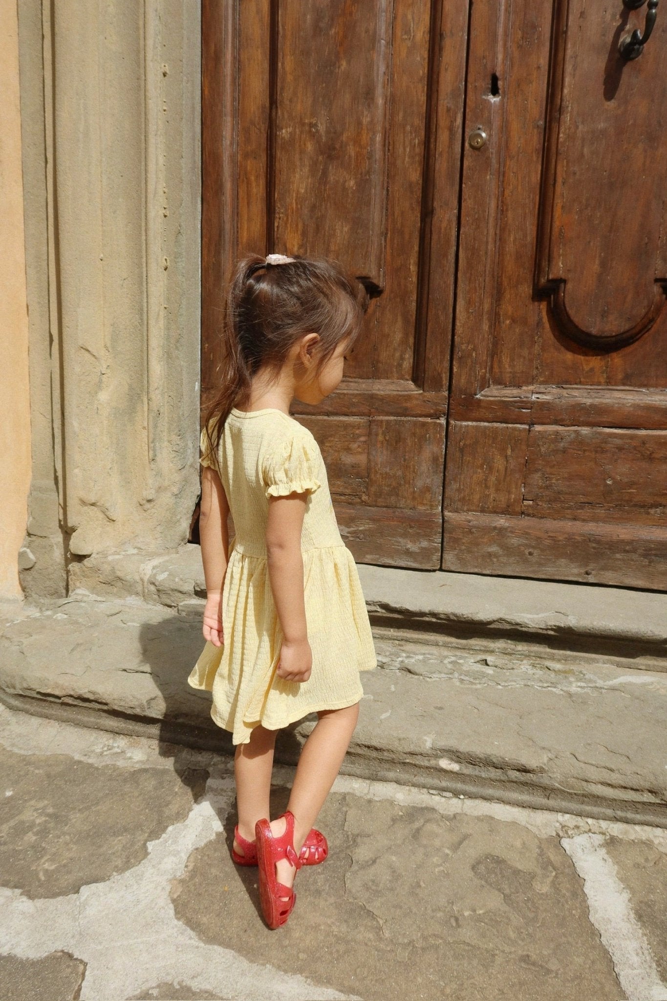 konges sloejd ワンピース Konges Sløjd Solilja Dress - Sunlight | EnjoyKids Boutique