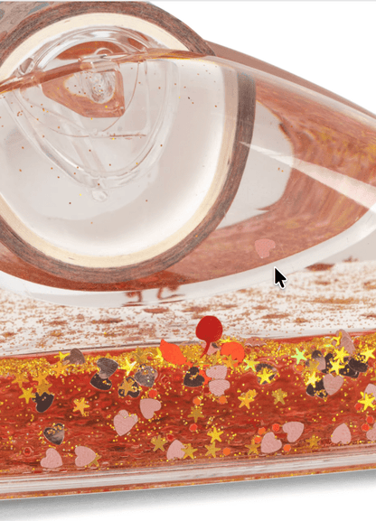 Konges Sløjd Sparkle Splash Tape Dispenser – Red Konges Sløjd