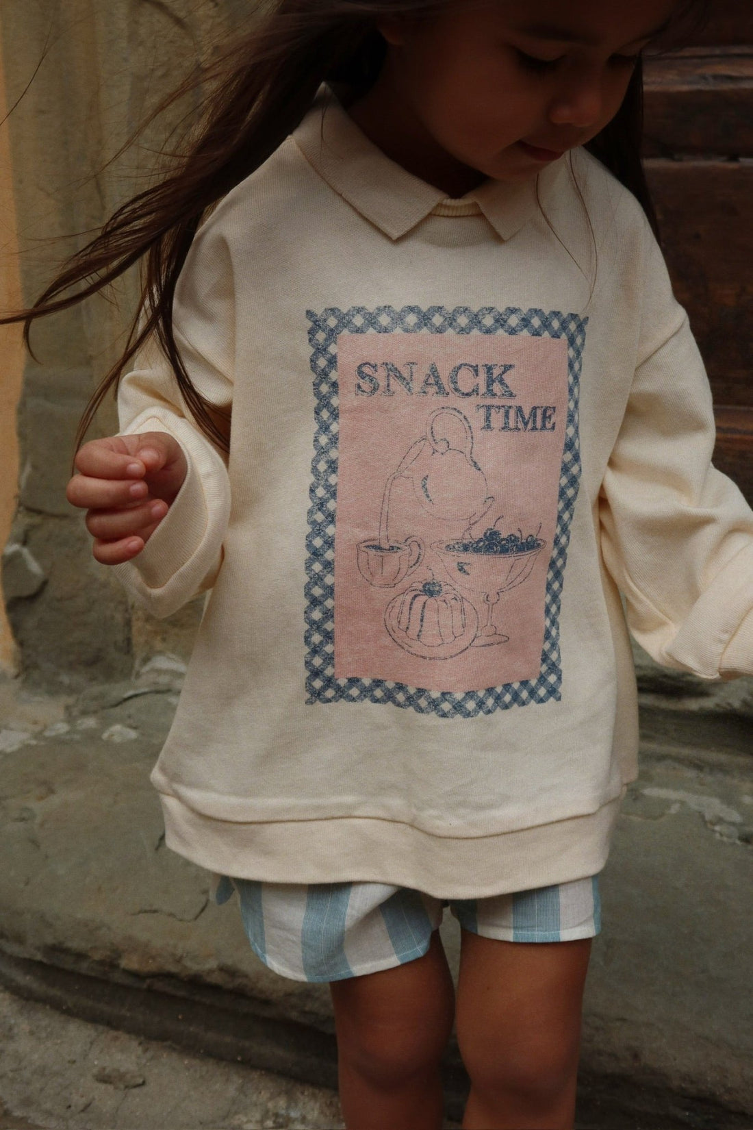 Konges Sløjd SPOTTY LONG SLEEVE POLO - buttercream Konges Sløjd New Collection