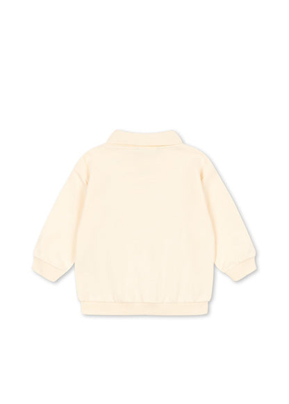 Konges Sløjd SPOTTY LONG SLEEVE POLO - buttercream Konges Sløjd New Collection