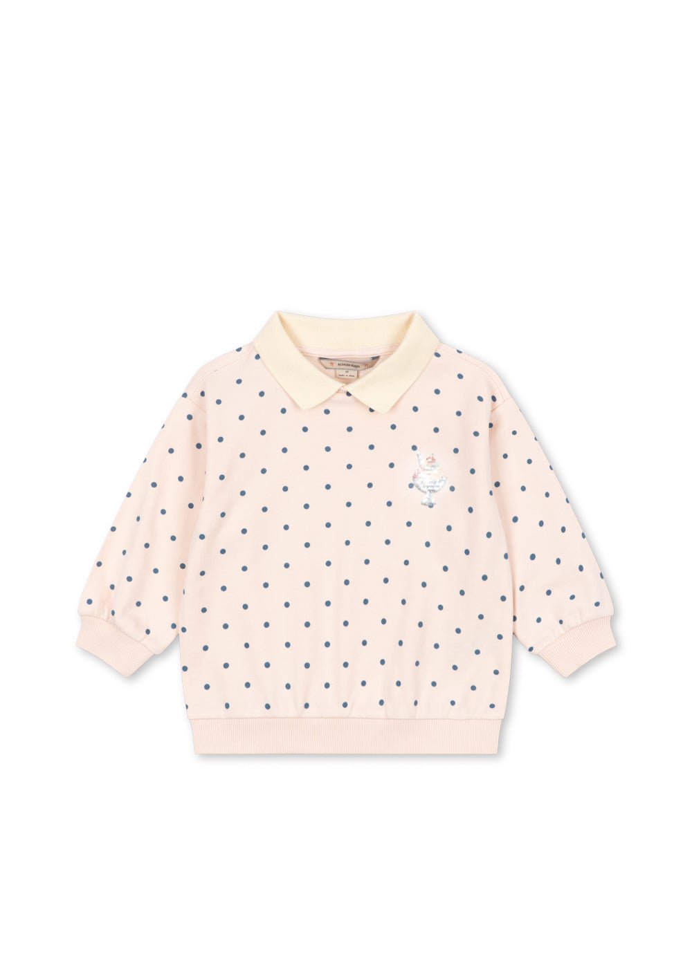Konges Sløjd SPOTTY LONG SLEEVE POLO - rosewater dot Konges Sløjd New Collection