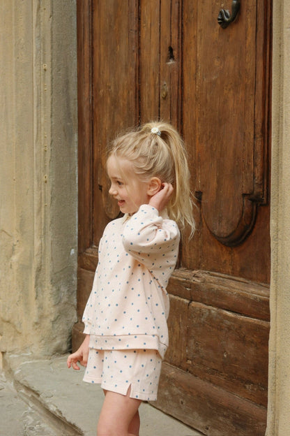 Konges Sløjd SPOTTY LONG SLEEVE POLO - rosewater dot Konges Sløjd New Collection