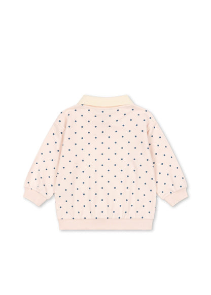 Konges Sløjd SPOTTY LONG SLEEVE POLO - rosewater dot Konges Sløjd New Collection