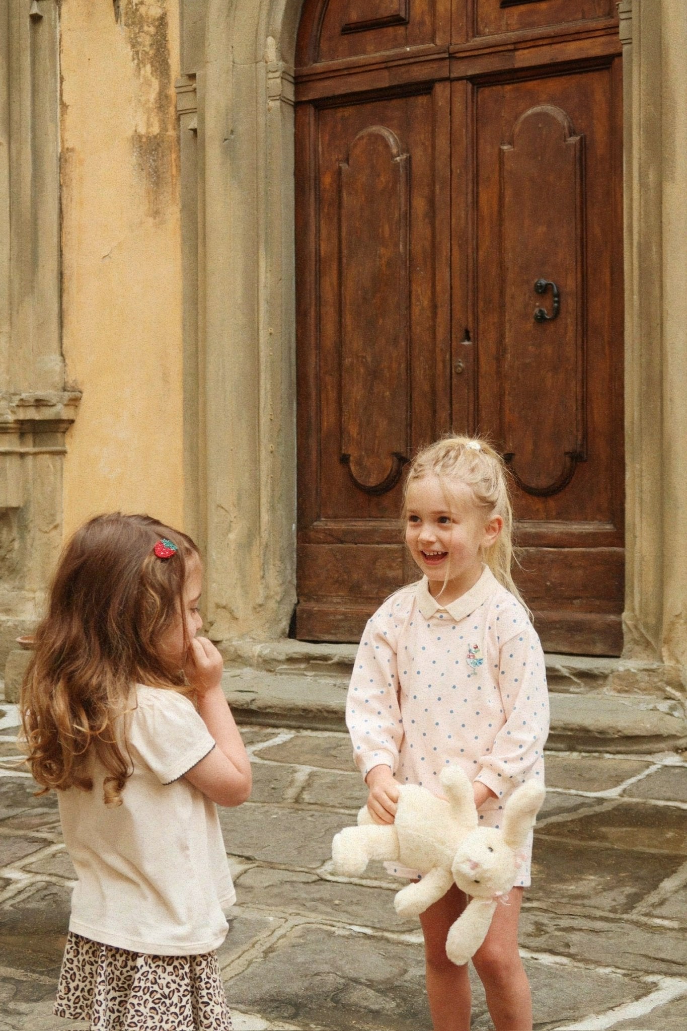 Konges Sløjd SPOTTY LONG SLEEVE POLO - rosewater dot Konges Sløjd New Collection