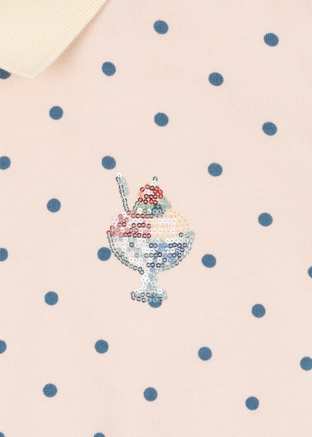 Konges Sløjd SPOTTY LONG SLEEVE POLO - rosewater dot Konges Sløjd New Collection