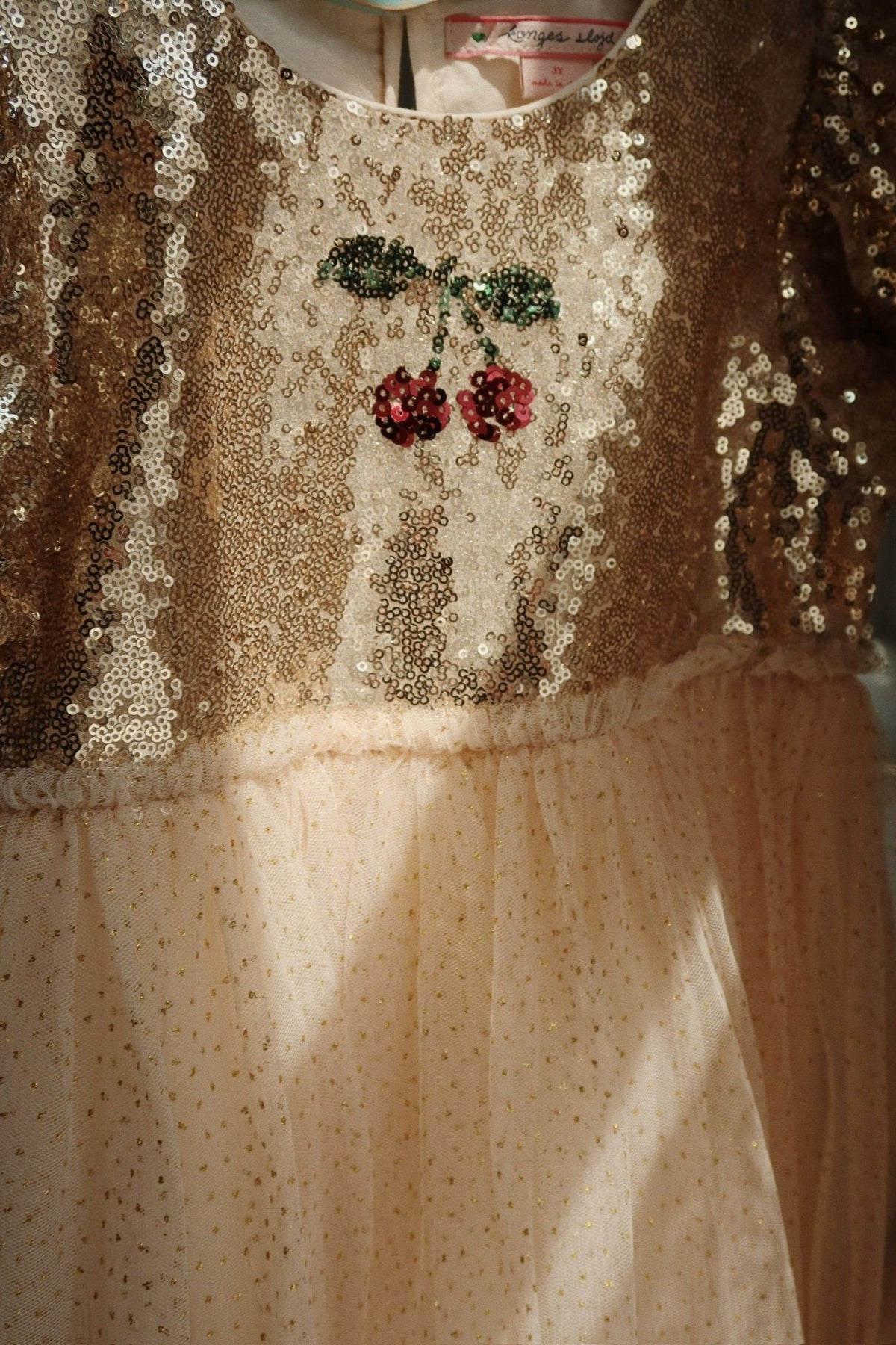 Konges Sløjd STARLA PUFF SLEEVE DRESS - gold blush Konges Sløjd