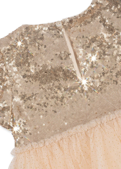 Konges Sløjd STARLA PUFF SLEEVE DRESS - gold blush Konges Sløjd