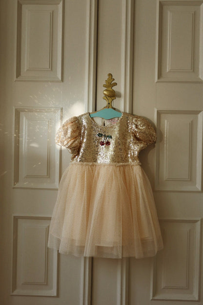 Konges Sløjd STARLA PUFF SLEEVE DRESS - gold blush Konges Sløjd