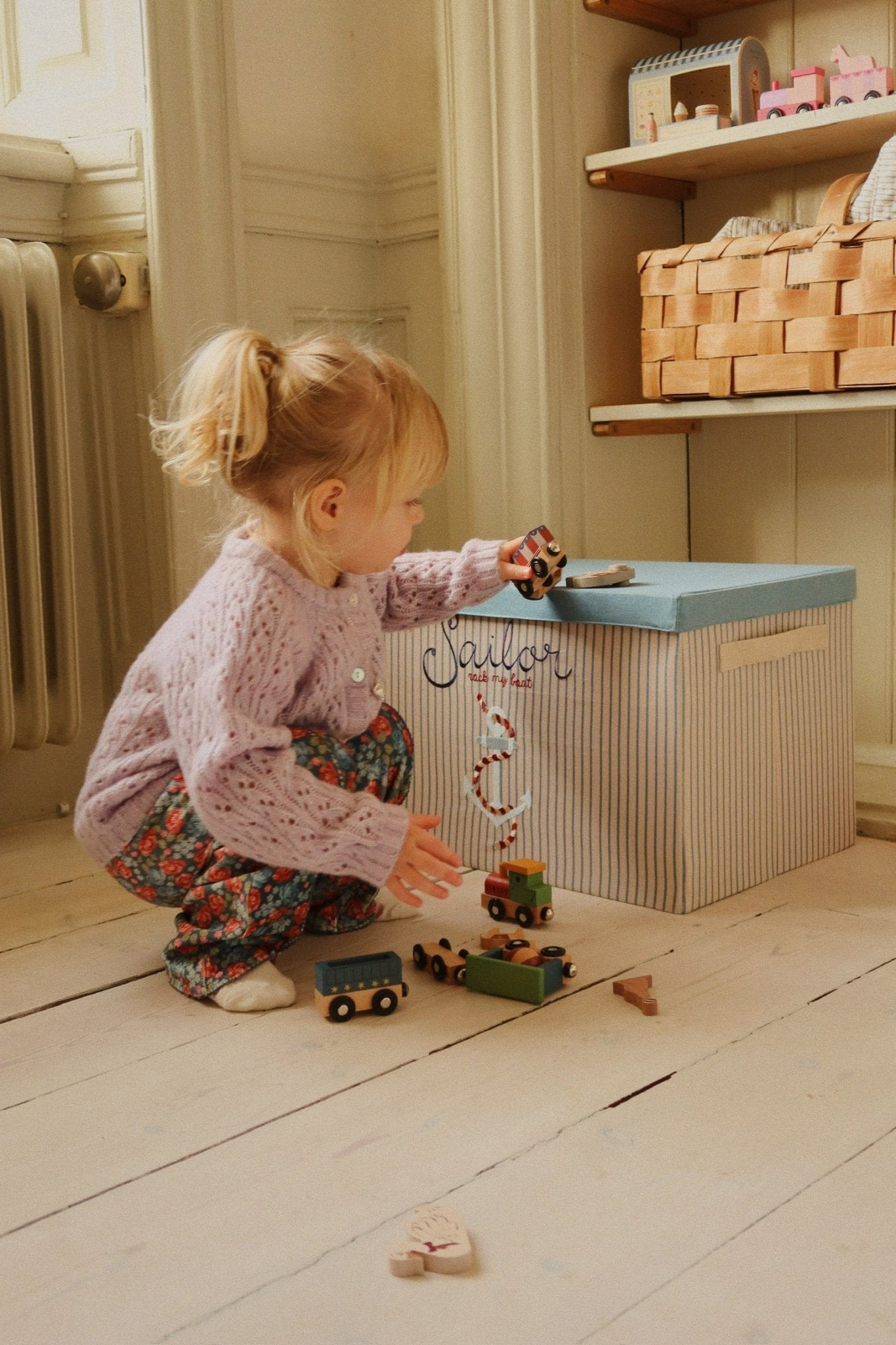 Konges Sløjd STORAGE BASKET LARGE - sailor Konges Sløjd