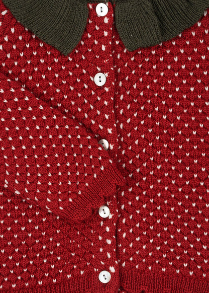 Konges Sløjd STRAWBERRY CARDIGAN - barbados cherry Konges Sløjd New Collection