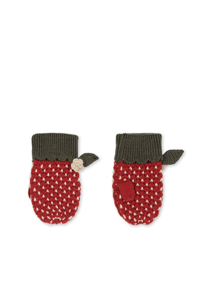 Konges Sløjd STRAWBERRY MITTENS - true red Konges Sløjd New Collection