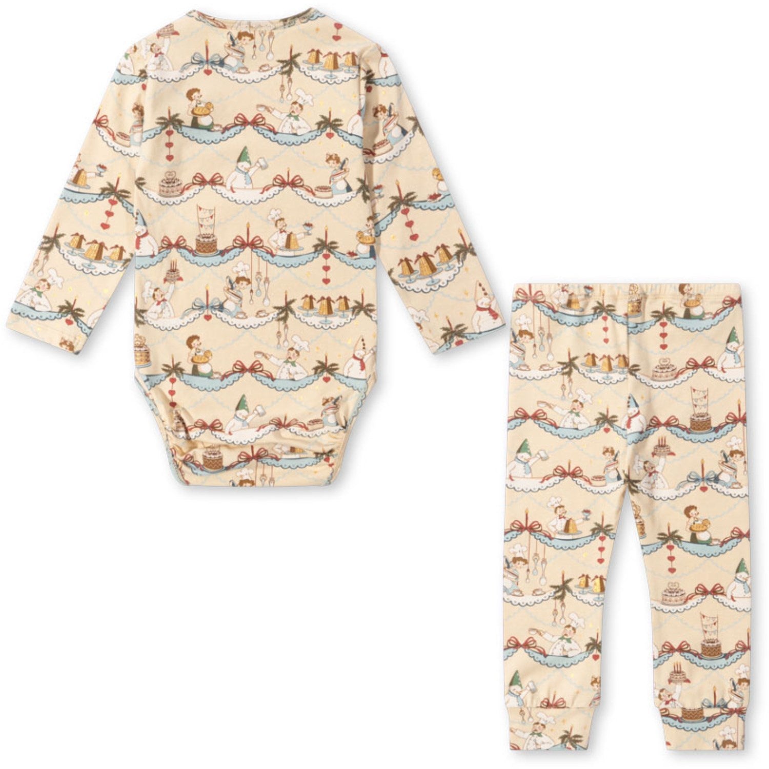 Konges Sløjd Sugar Pie Basic Bodysuit Ls/Pants Set Gots Konges Sløjd - enjoykidsus