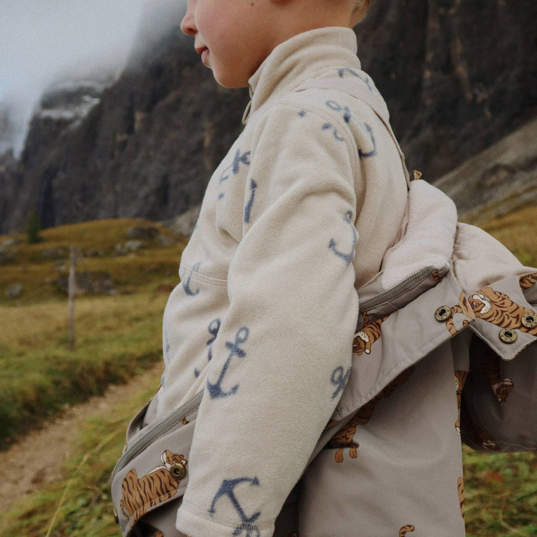 konges sløjd Tavi Fleece Sweatshirt - Anchor Konges Sløjd New Collection