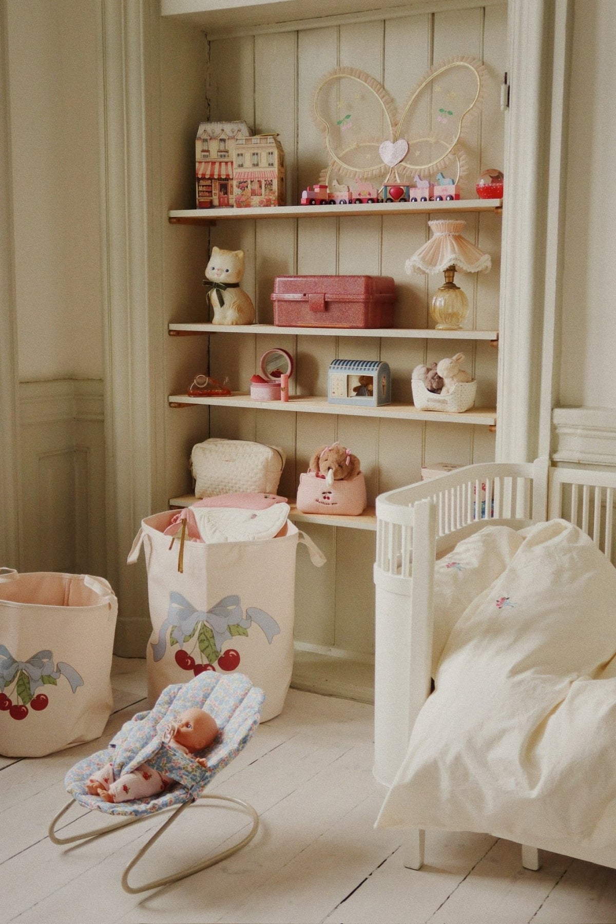 Konges Sløjd TOY STORAGE BAGS SET - cherry Konges Sløjd