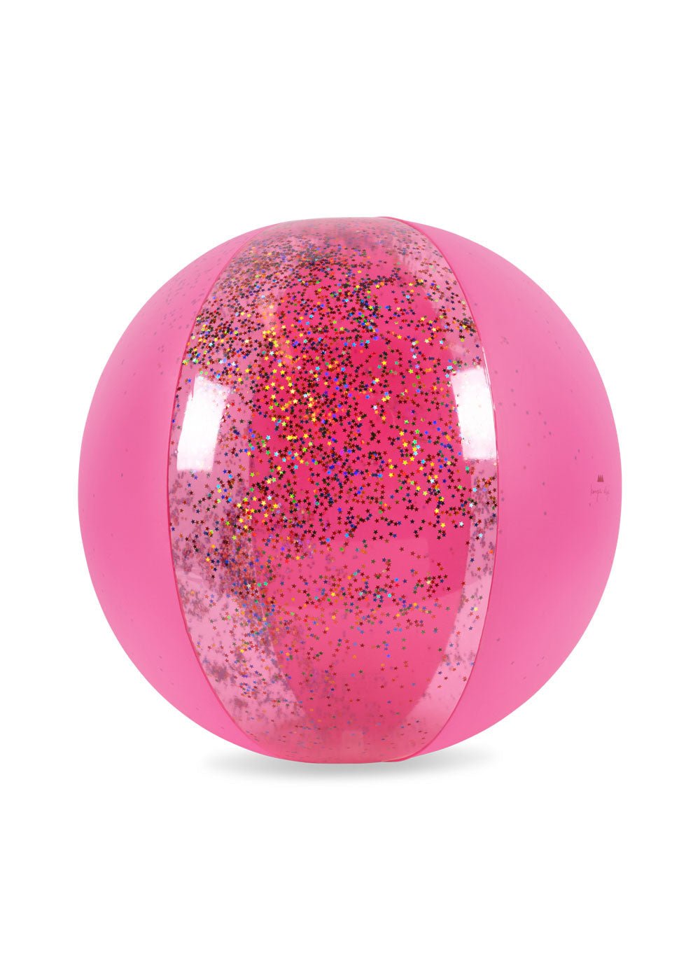 Konges Sløjd TRANSPARENT BEACH BALL LARGE - transparent pink Konges Sløjd
