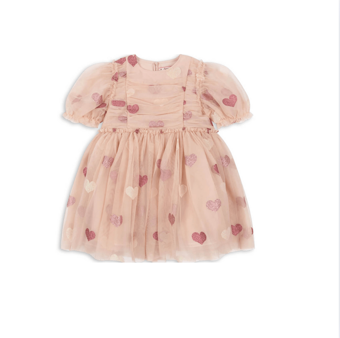 Konges Sløjd Tullie Dress in Heart Rose Glitter Konges Sløjd