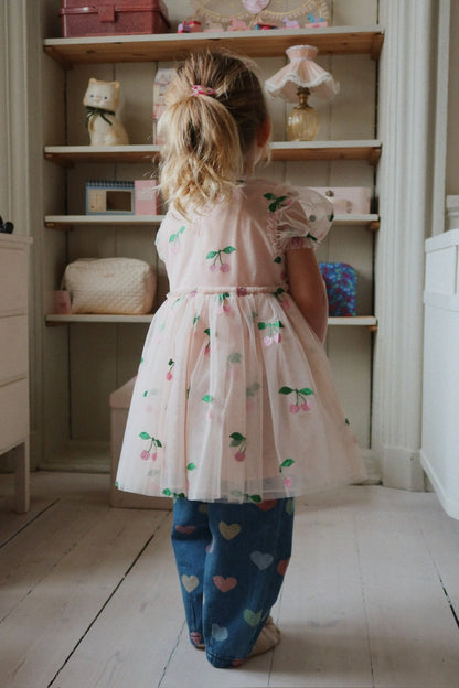Konges Sløjd Tullie Dress – Ma Grande Cerise Pink Glitter | Kids Tulle Dress Konges Sløjd