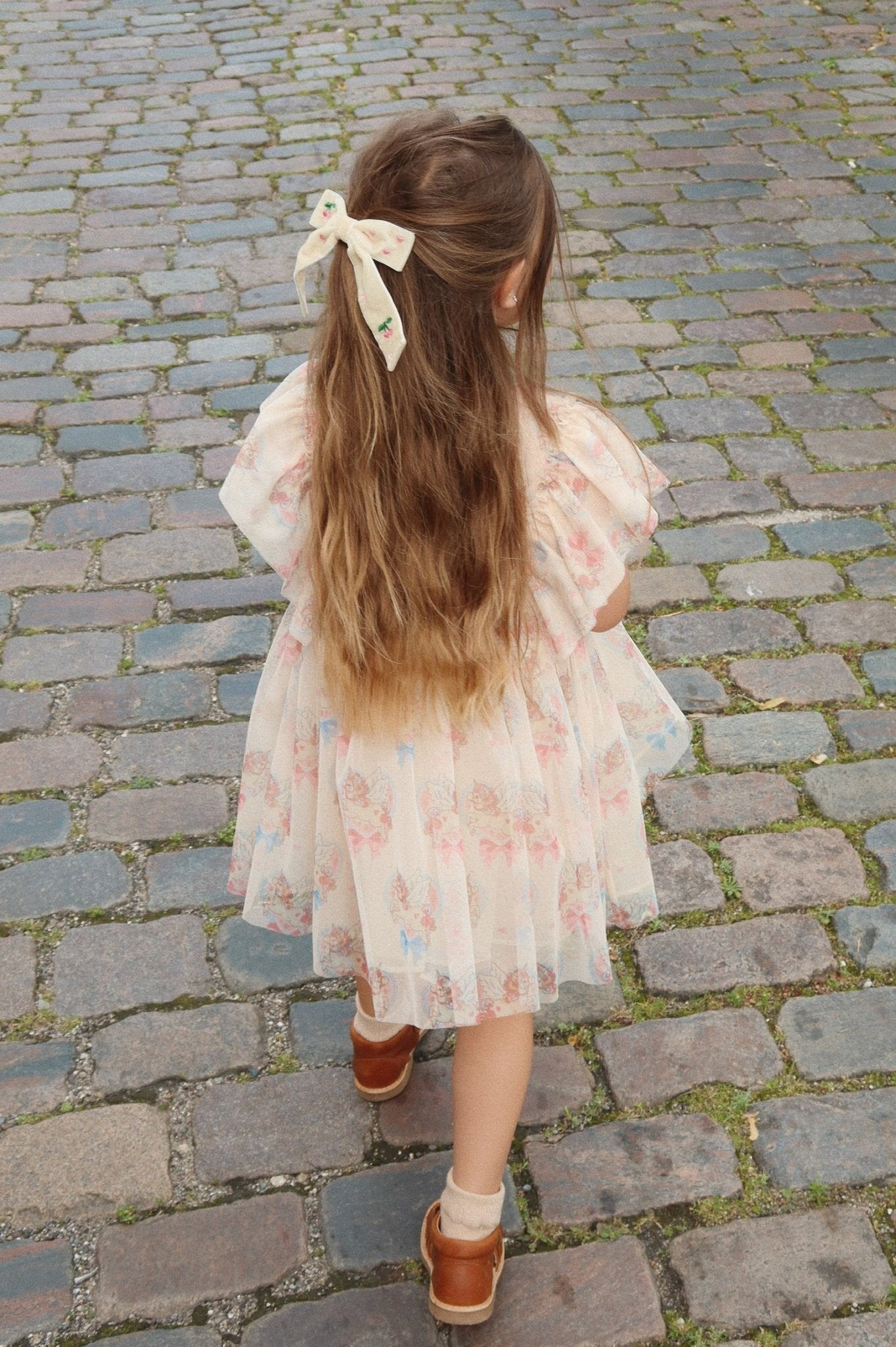 Konges Sløjd VELVET BOW PEARLY HAIR CLIP - pearled ivory Konges Sløjd