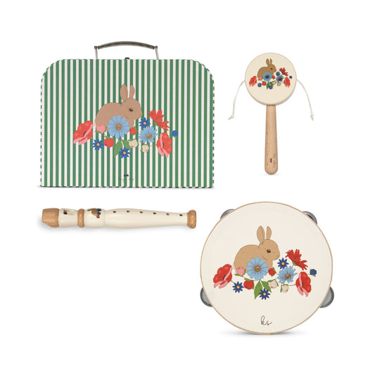 Konges Sløjd Wooden Music Set Bunny FSC - Bunny Tokki Konges Sløjd - enjoykidsus