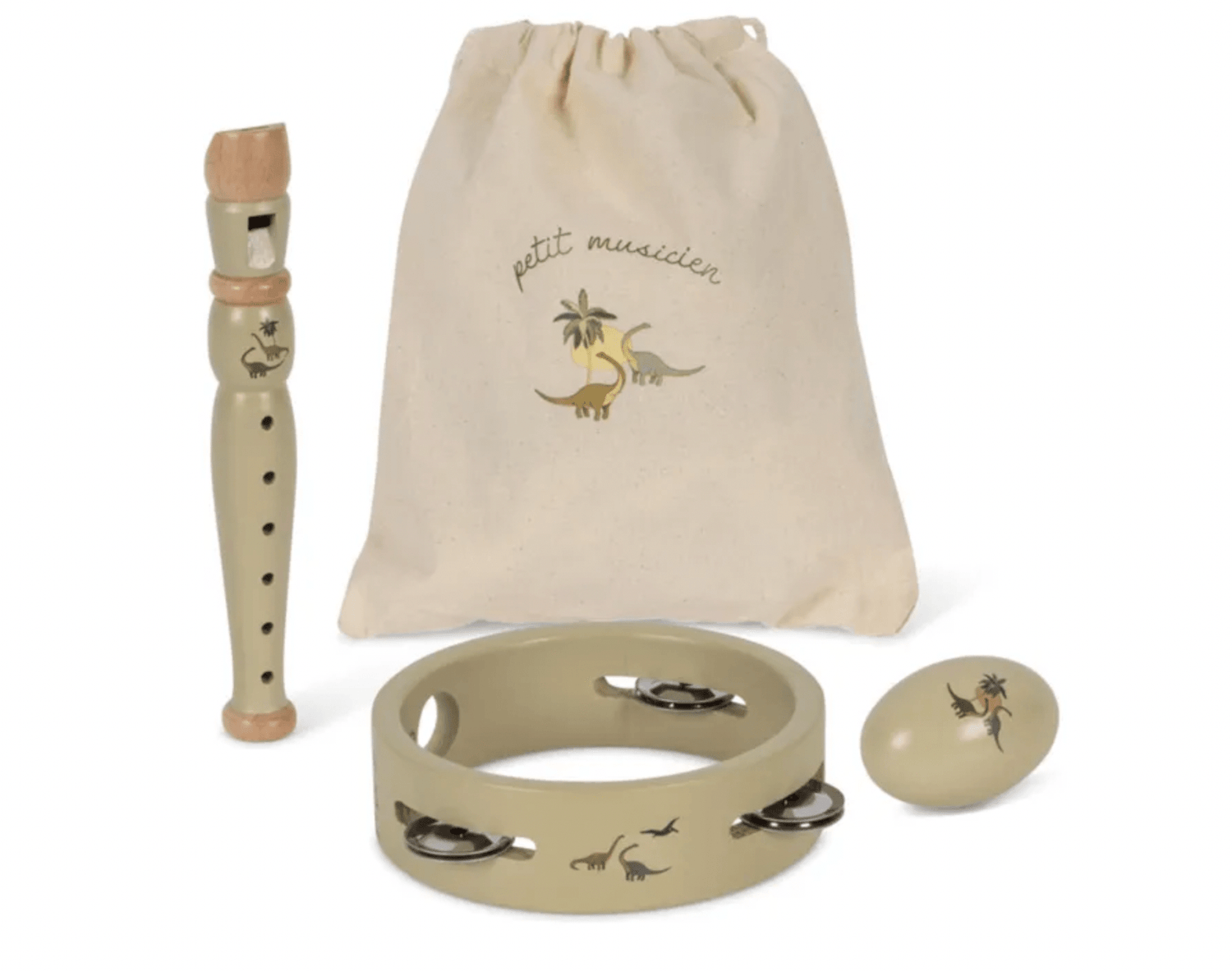 Konges Sløjd Wooden Music Set Dino Fsc - Dino Konges Sløjd