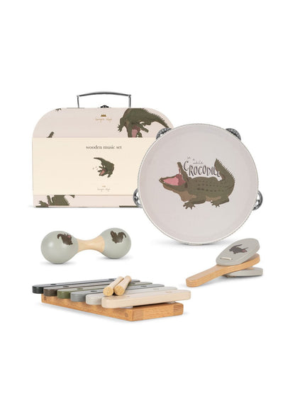Konges Sløjd WOODEN MUSIC SETS FSC - crocodile Konges Sløjd